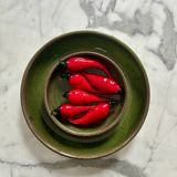 Six "Spicy" Murano glass knife rests - 1970.