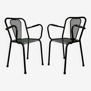 Pair of René Malaval designer chairs model Seducta vintage 1950's