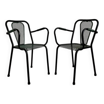 Pair of René Malaval designer chairs model Seducta vintage 1950's