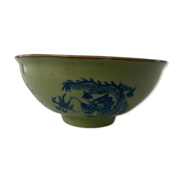 China bowl China cracked celadon apocryphal marking KANGXI (1662-1722) Qing XIX