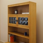 Henning Kjærnulf Oak Bookcase with Glass Doors, Danish 1960s