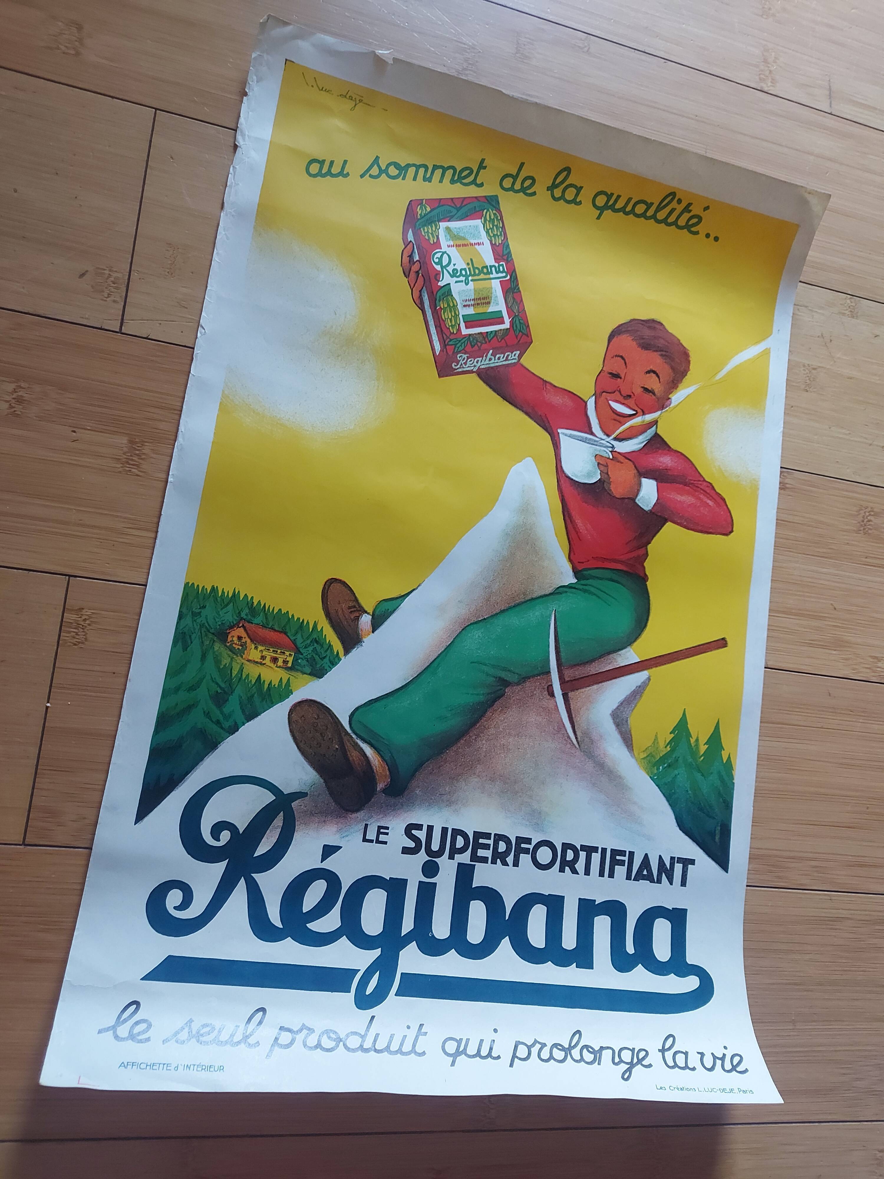 Lithographed poster chocolate Régibana