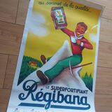Affiche lithographiée chocolat Régibana