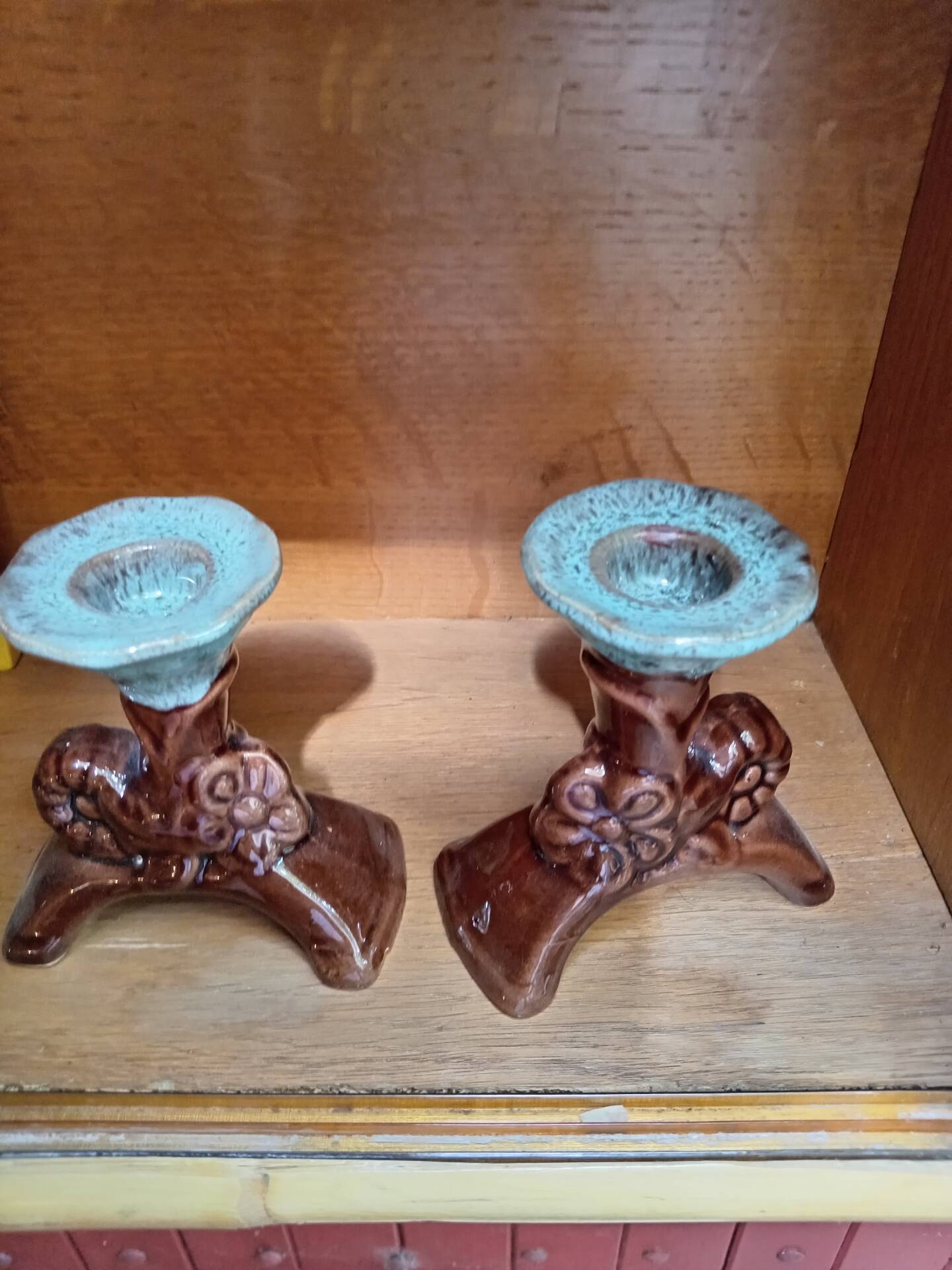 Paire de bougeoirs