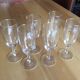 6 champagne glasses