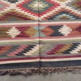 Kilim rug in jute and cotton. 125cm x 195cm