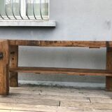 Etabli de menuisier chêne 250cm, début XX