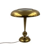 Oscar Torlasco, mod. 143 brass table / desk lamp, Prod. Lumi, Italy 1950s