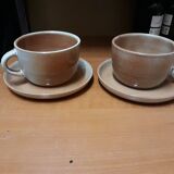 Paire de tasses en grès