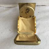 Old europa 2 travel alarm clock with 70's vintage gold case