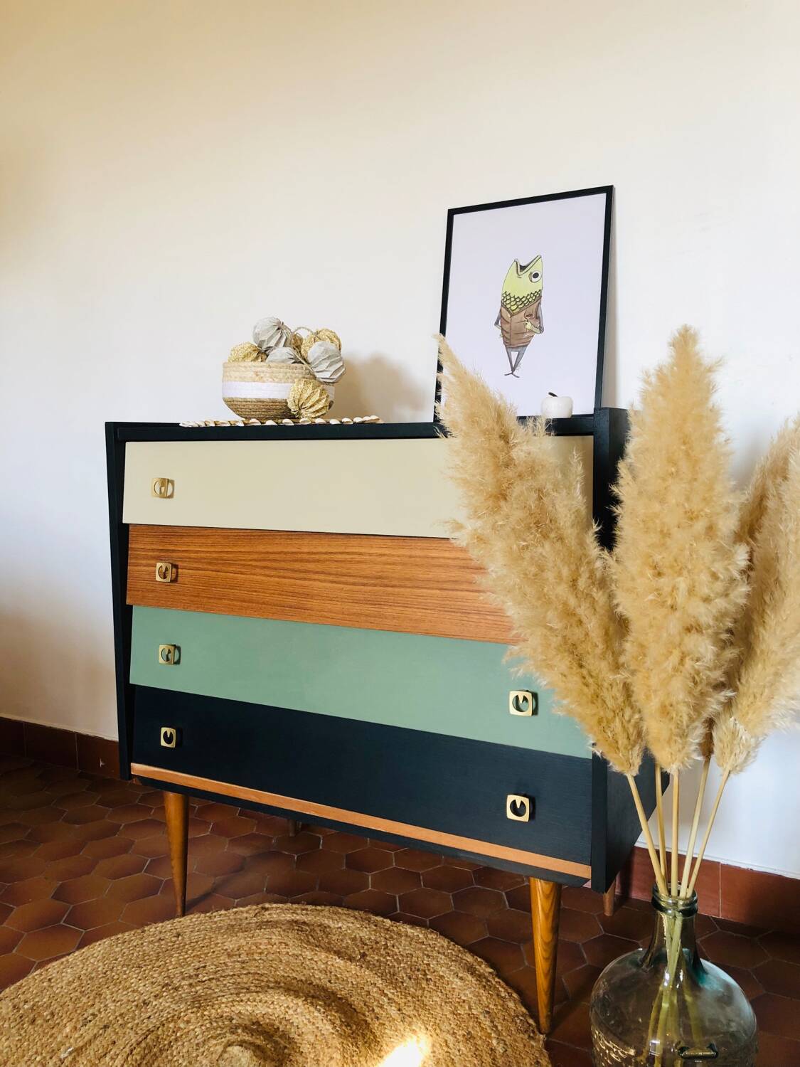 Vintage Scandinavian chest of drawers