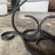 Vintage wrought iron candlestick