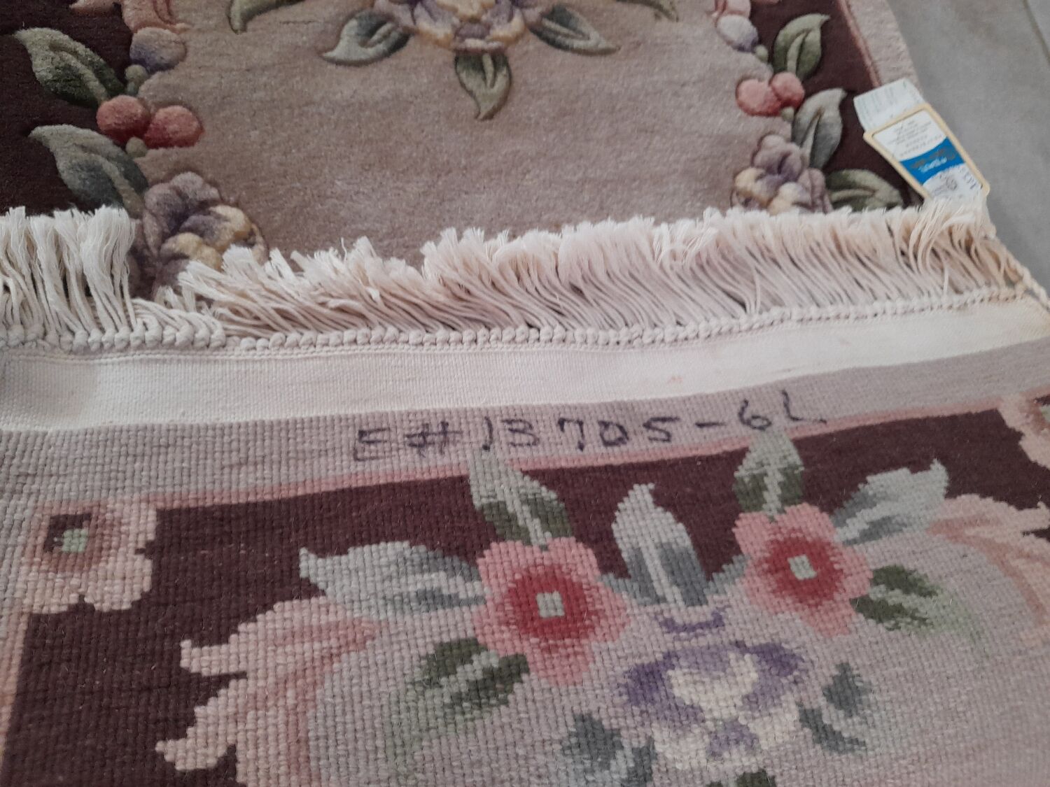 Chinese Rug 91 x 61 cm Handmade Vintage (1986) -