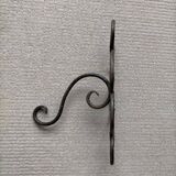 Wrought iron patère