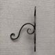 Wrought iron patère