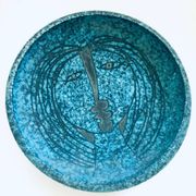 Art Ceramics Sgraffito Face Bowl by Alvino Bagni for Raymor, 1960s