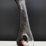 Vintage glass vase bubble 60s/70s