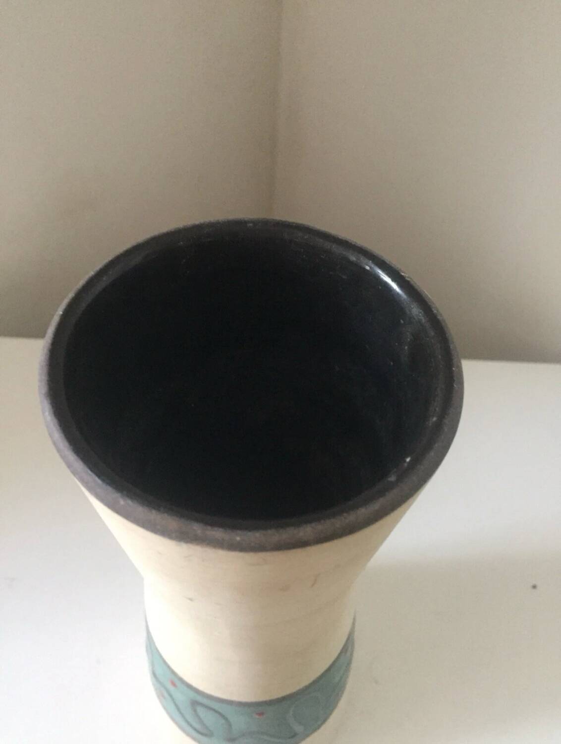 Vase West Germany décor modernist vintage 1950