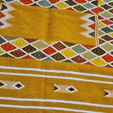 Handmade Berber kilim rug made of natural wool