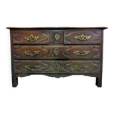 Louis XIV period chest of drawers in walnut