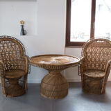 Emmanuelle rattan lounge set