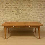 Solid wood table with drawers – chic country style