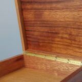 Handmade vintage wooden box with inlays