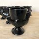 Coquetiers hen in black opaline