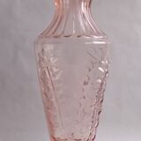 Large pink glass vase-1950 1960