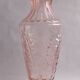 Large pink glass vase-1950 1960