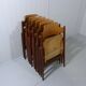 Set of 6 Egon Eiermann SE 18 folding chairs Wilde + Spieth, 1950s