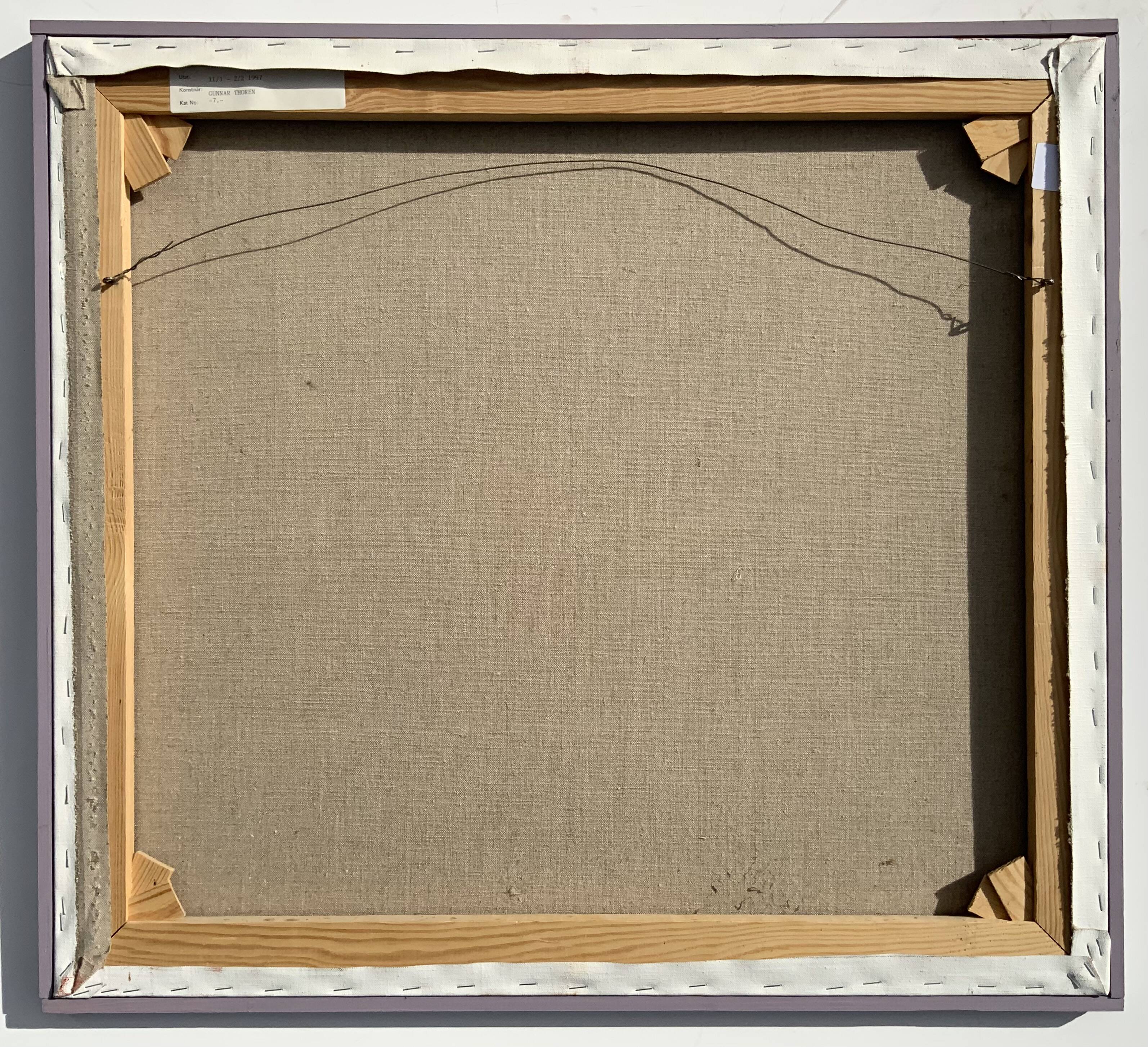 Vintage Surreal oil Painting by Gunar Thoren 1997