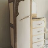 Commode wardrobe art deco pink