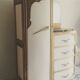 Commode wardrobe art deco pink