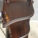 Corner wall display with 3 mahogany shelves