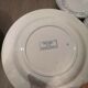 Series of 6 hollow plates in sarreguemines earthenware model Mozart blue