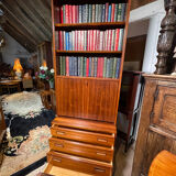 Mid century retro vintage wall unit bookcase danish design by poul hundevad rosewood 1950-1960