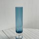 Translucent blue retro tube vase, pop soliflore vase.