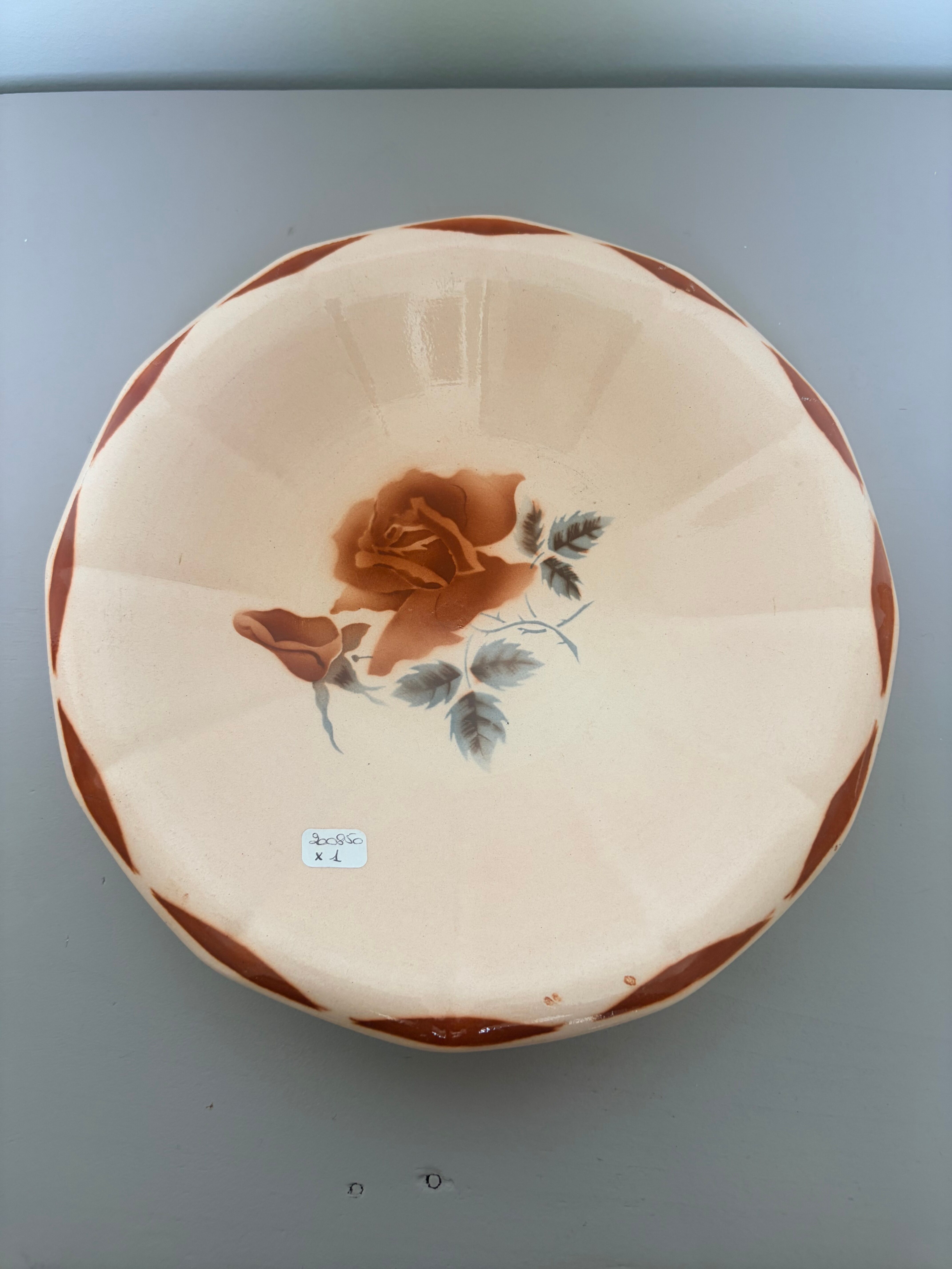 Plat à calotte ronde Digoin Sarreguemines 200850
