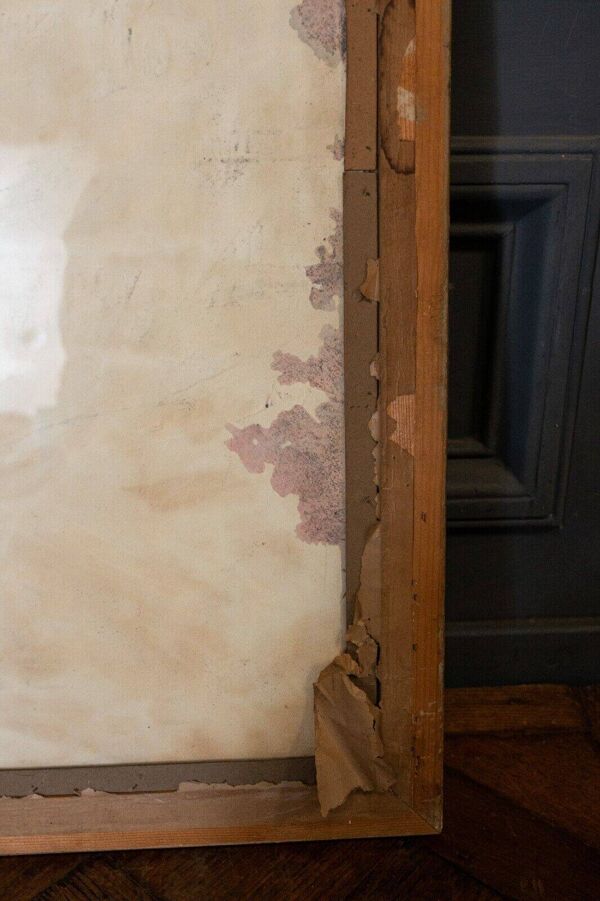 Aquarelle sur carton par Chab XXe arbre 1947