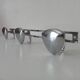 Vintage 1960s chrome wall coat rack automotive design