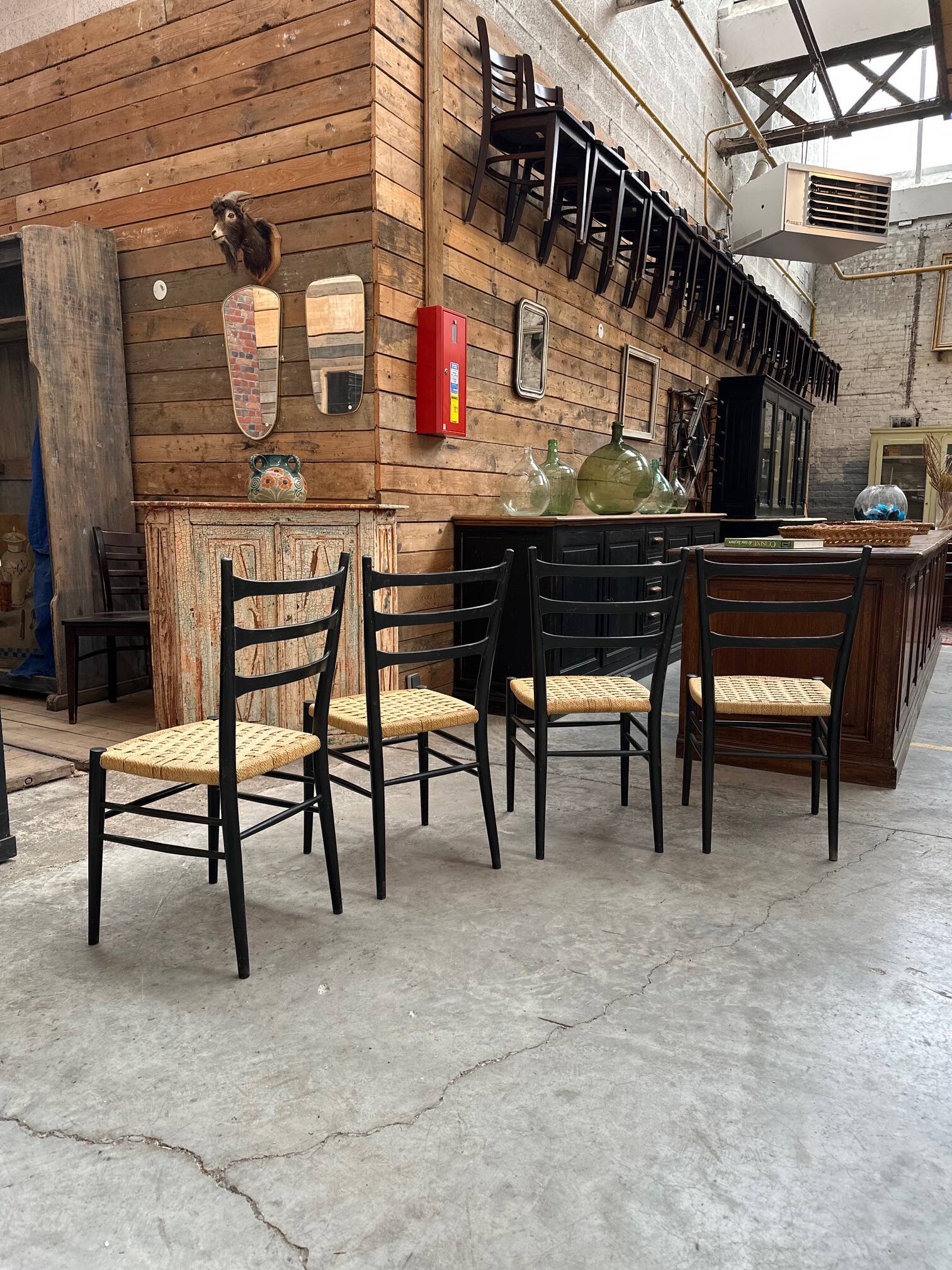 Set of 4 Gessef chairs from the 60s