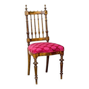 Chaise en noyer vintage, - 1930