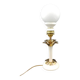 lampe à poser Maison Le Dauphin Palmier en laiton et bois