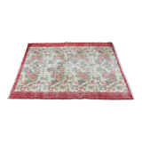 Vintage turkish rug 185x122 cm shabby distressed carpet medium
