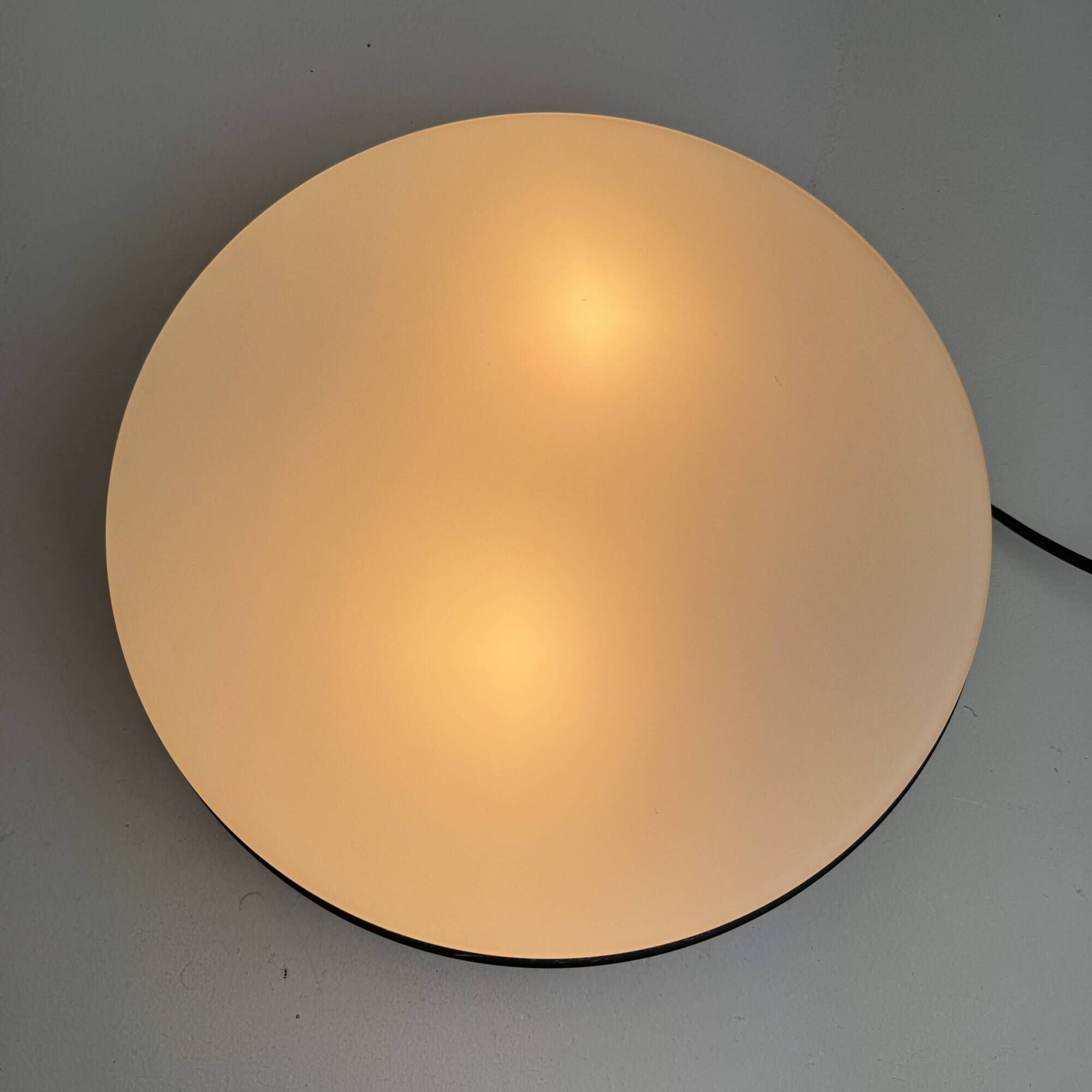 VINTAGE SPACE-AGE OPALINE CEILING LIGHT "WILA"