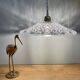 Vintage glass pendant light - tableware collection -