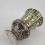 Sandstone vase signed Breugnot Art Deco style