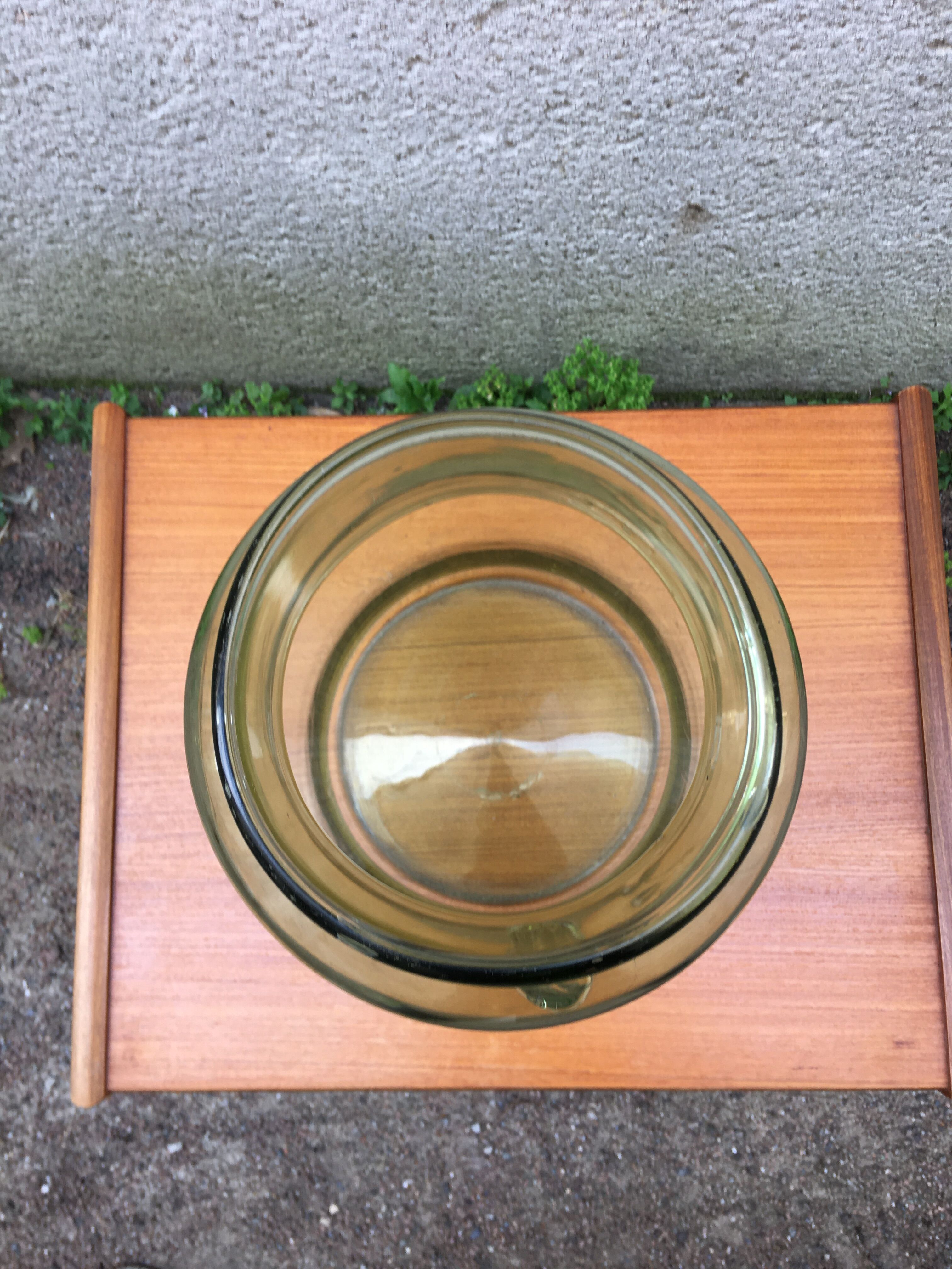 Large blown glass jar 12L