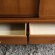 Compas feet and sliding doors cabinet - 1950s